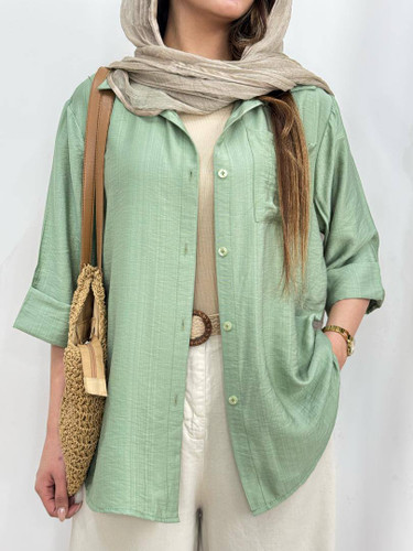 شومیزمانتویی جیب دار